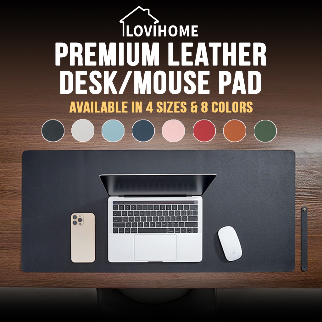 SG Waterproof Leather Desk Mouse Pad - Large Desktop Table Mat Laptop Computer Accessories Keyboard Mousepad