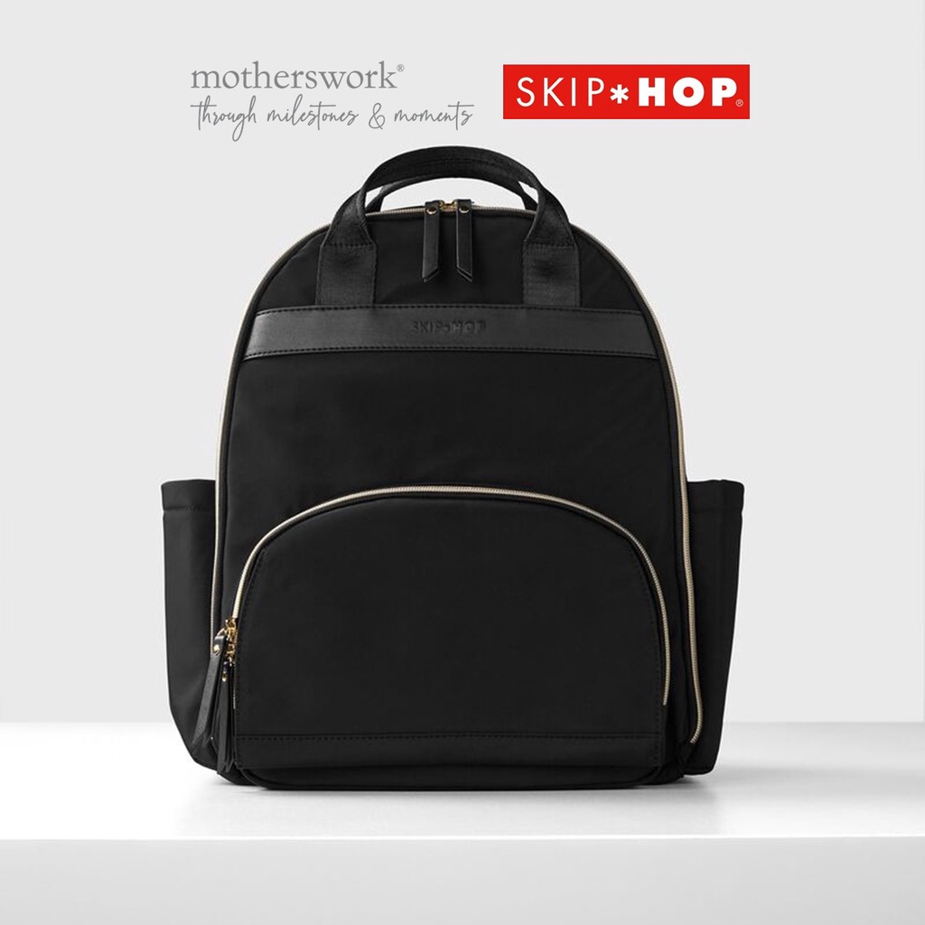 Skip Hop Envi Luxe Backpack Diaper Bag - Black